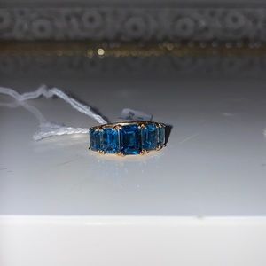 10k Blue Topaz Ring